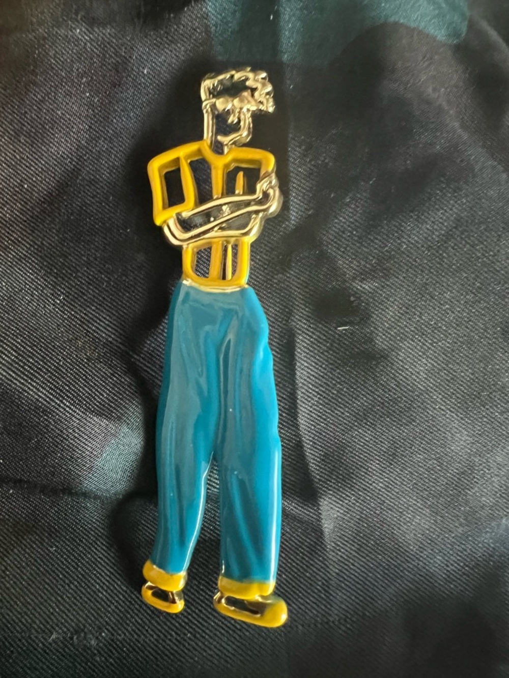 Vintage AJC Cool Dude brooch pin